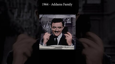 1964 Intro Addams Family in Colors Upscaled and Enhanced by AI Technology