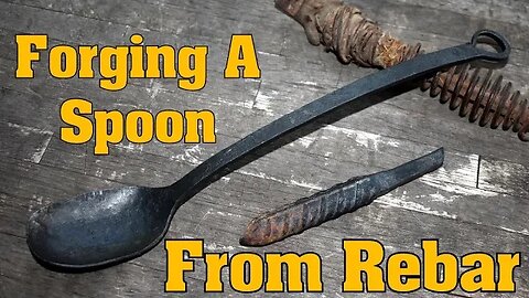 Blacksmithing for beginners: Forging a spoon from scrap rebar