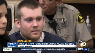 Man sentenced 100 years to life for killing parents