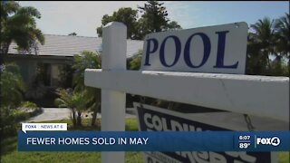 Fewer homes sold in May