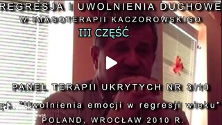 UWOLNIENIA DUCHOWE, NERWÓW, LĘKÓW I BLOKAD W HIPNOZIE, ANOREKSJA,REGRESJA TV IMAGO 2010/CZĘŚC III/