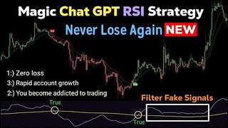 NEW Magic RSI Chat GPT strategy: New premium indicator became free : Work all market all times