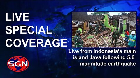 Live from Indonesia's main island Java following 5.6 magnitude earthquake