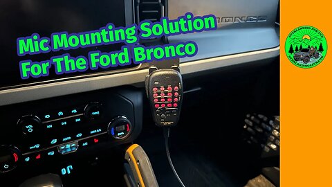 Need a Radio Holder for your Gen6 Bronco? Here's the Solution!