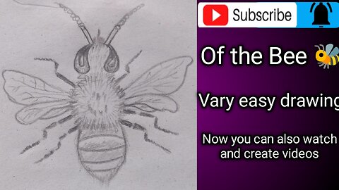 How to draw a honey bee|Cute honey bee drawing|Drawing for beginners step by step