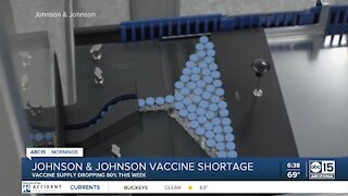 Distribution of J&J vaccine drops this week