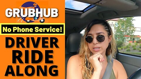 GrubHub Driver Ride Along Food Delivery | Delivery Issue With NO Phone Service | Part 2