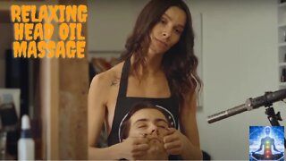 Hot Female Barber - Relaxing Head Oil Massage
