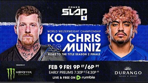 KO Chris vs Muniz | ower Slap 6 - February 9th on Rumble | Official Trailer #powerslap