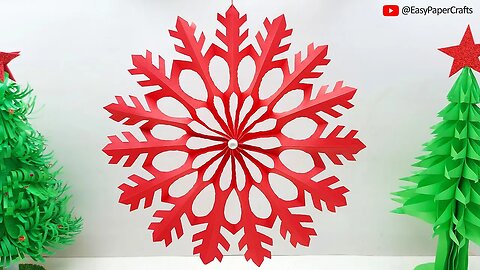 How to Make 3D Snowflake Out of Paper🎄 DIY Christmas Crafts | Easy Paper Crafts