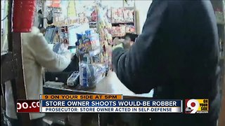 Store owner shoots would-be robber