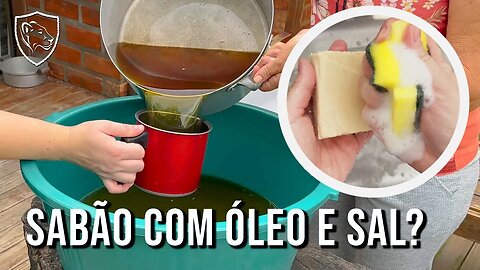 SABÃO reutilizando ÓLEO DE COZINHA