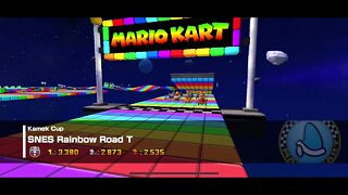 Mario Kart Tour - SNES Rainbow Road T Gameplay & OST
