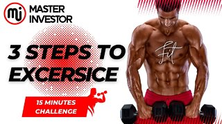 3 steps to exercise! (Health) MASTER INVESTOR #gym