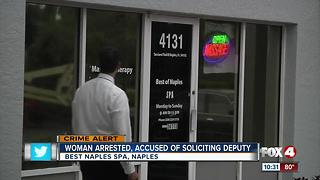 Massage parlor employee facing prostitution charges