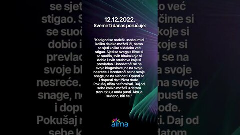 Poruka Svemira 12.12.2022. 💙