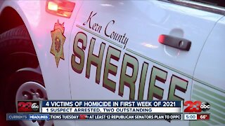 4 victims of homicide in the first week of 2021