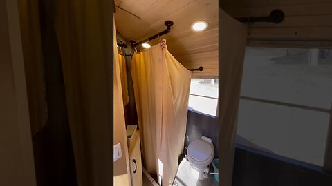 Luxury Bathroom in a School Bus? Tour our Tiny Home Skoolie Bathroom! #tour #homemade #travel