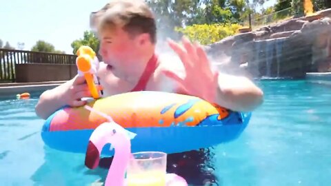 12 MILLION Subscribers Nerf Water Battle 2 &&&&& 15