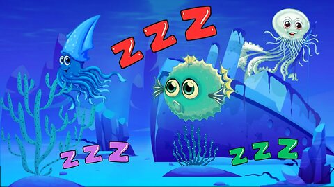 Bedtime Lullabies and Calming Undersea Animation ~ Soothing Fish ~ Baby Lullaby