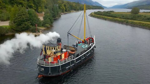 Racing an 80 Year Old Steam Boat Across Scotland | Caledonian Canal