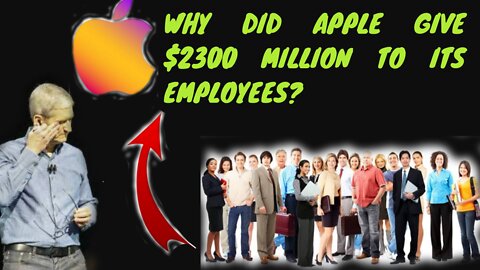 Why did Apple give $2300 million to its employees? #apple #iphone #shorts