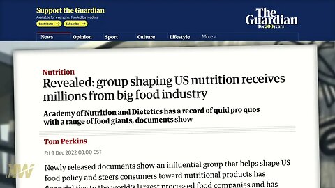 The Academy of Nutrition and Dietetics Gets Caught Taking BIG Money from the Food IndustryWhile