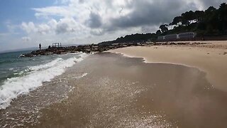 walking on the beach Bournemouth 19th June 2023