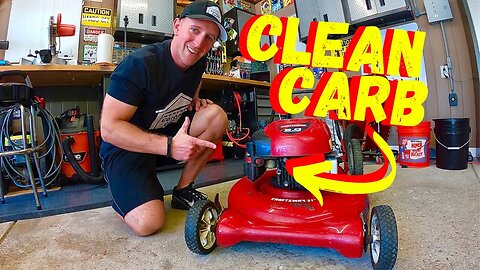 HOW TO CLEAN A CARBURETOR ON A CRAFTSMAN 21" LAWN MOWER FOR BEGINNERS
