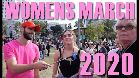 Debating Leftists At 2020 Women's March Los Angeles