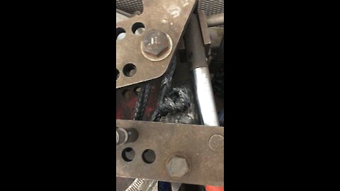 Stalling my 4000 psi tube bender with rope