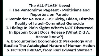 Liberty Conspiracy LIVE 1-5-24! Political Pantomime 4 Prez! War: The Obvious, The Insidious, Epstein