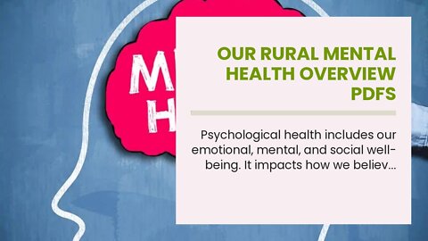 Our Rural Mental Health Overview PDFs