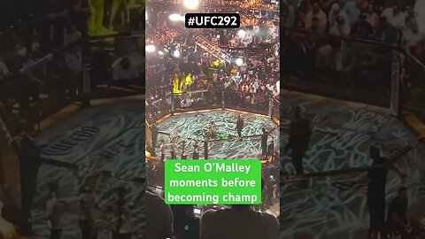 Suga Sean Moments Before #UFC292 Title Fight
