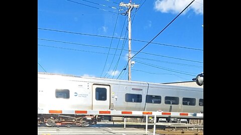 LIRR at RR Crossing