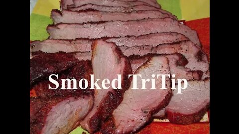 How to make smoked tri tip with yoshidas sauce