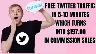 FREE Twitter Traffic In 5-10 Minutes Which Turns Into $197 Sales