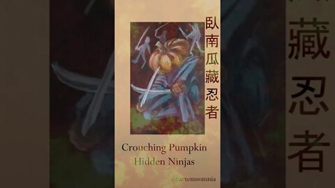 Crouching Pumpkin Hidden Ninjas! #animation #shorts #shortsfeed