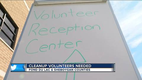 Fond du Lac and Sheboygan Counties are requesting volunteers to help with flood cleanup