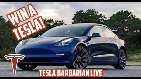 Chance to WIN a Tesla Model 3?? Tesla Barbarian LIVE Brought to you by Charity Stars! - Tesla News!