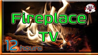 🔴🔥🔥 Fireplace TV | 12 HOUR | Ambient Fireplace | Crackling Fireplace | Fire Sounds For Sleeping 🔥🔥