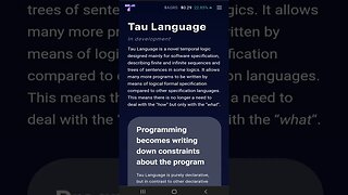 54 Tau Language 💎#shorts #TauNet #decentralization