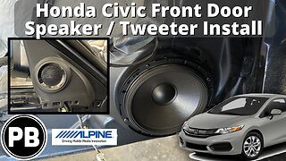 2015 - 2021 Honda Civic Front Door Speaker Install