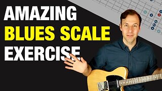 BLUES SCALE Guitar Positions - How to play all 5 shapes