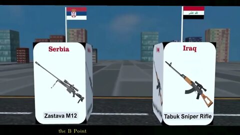 Sniper rifles by youer country।Snipers In The World#data #different #sniper3d