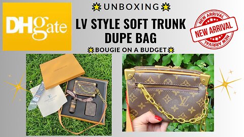 DHgate Louis Vuitton Style Mini Soft Trunk Legacy Bag Unboxing & Seller Review