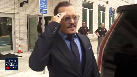 Johnny Depp Shakes Hands with Everyone While Leaving Court