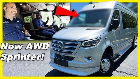 BEHIND THE WHEEL! First Drive 2024 AWD Luxury Sprinter Camper Van - American Coach Patriot MD4