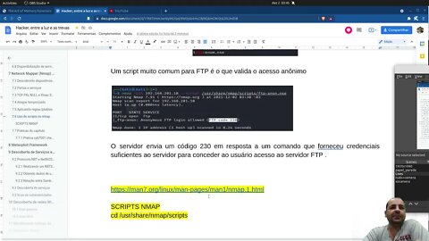 Terminei o capítulo de NMAP, agora é confeccionar slide e produzir Vídeo