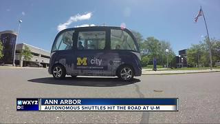 Driverless shuttles introduced at University of Michigan